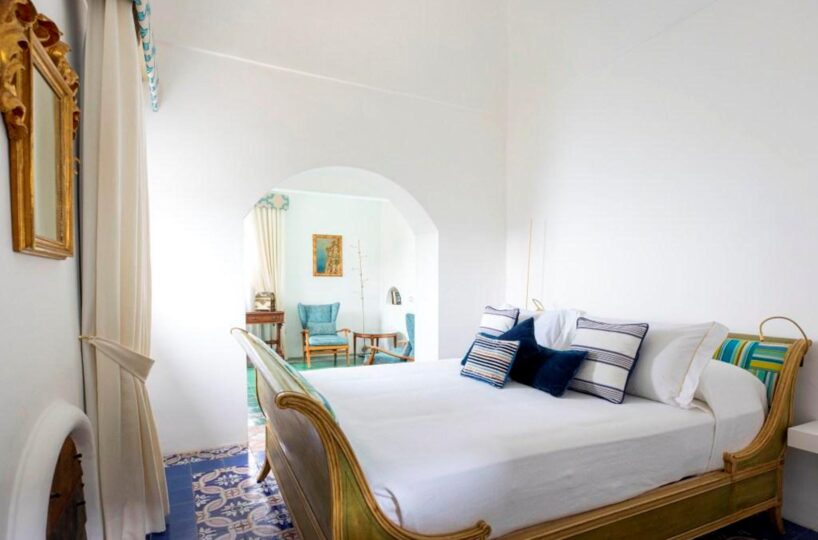 Maiori luxury villa rentals with pool master bedroom 5