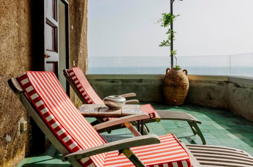 Maiori luxury villa rentals with pool master bedroom 7