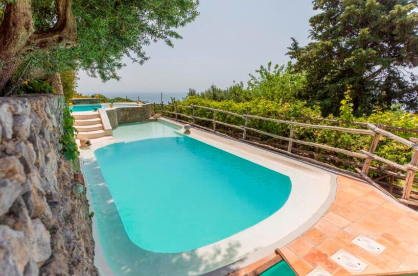 Maiori villa dependance with pool and view on the sea 1