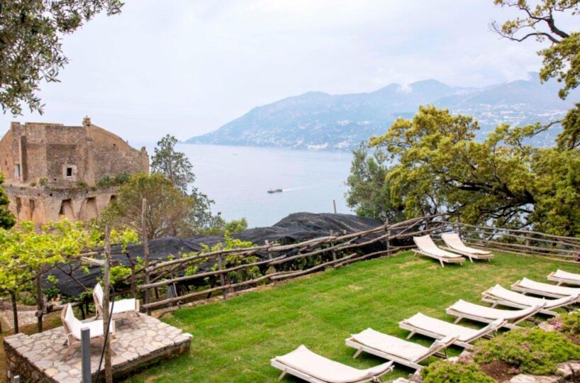 Maiori villa solarium with view at the sea