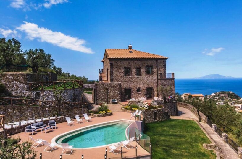 Massa Lubrense Villa with pool 5 bedrooms and 10 sleeps