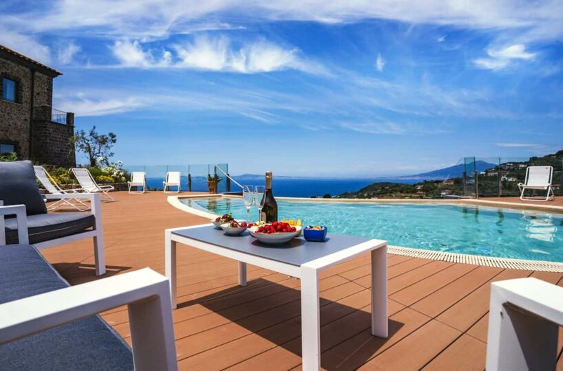 Massa Lubrense Villa with pool 5 bedrooms and 10 sleeps. 1