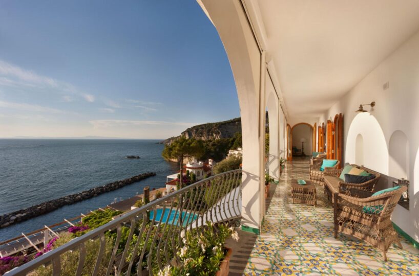 Massa Lubrense villa rentals ocean view from the villa