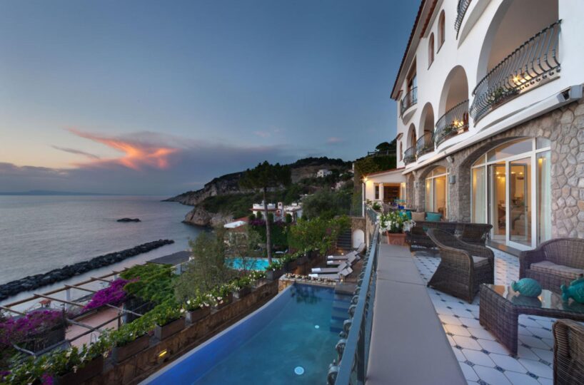 Massa Lubrense villa rentals sea view from the villa