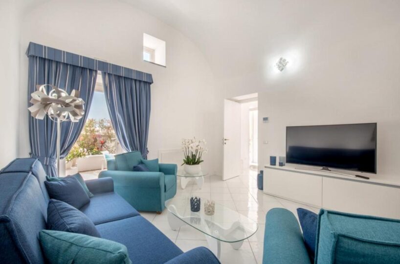 Positano villa living room 2