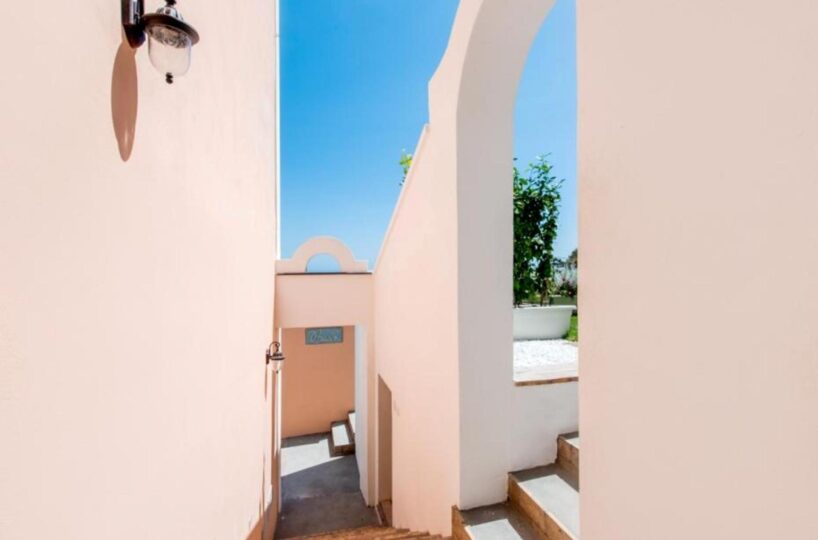 Positano villa steps for outside