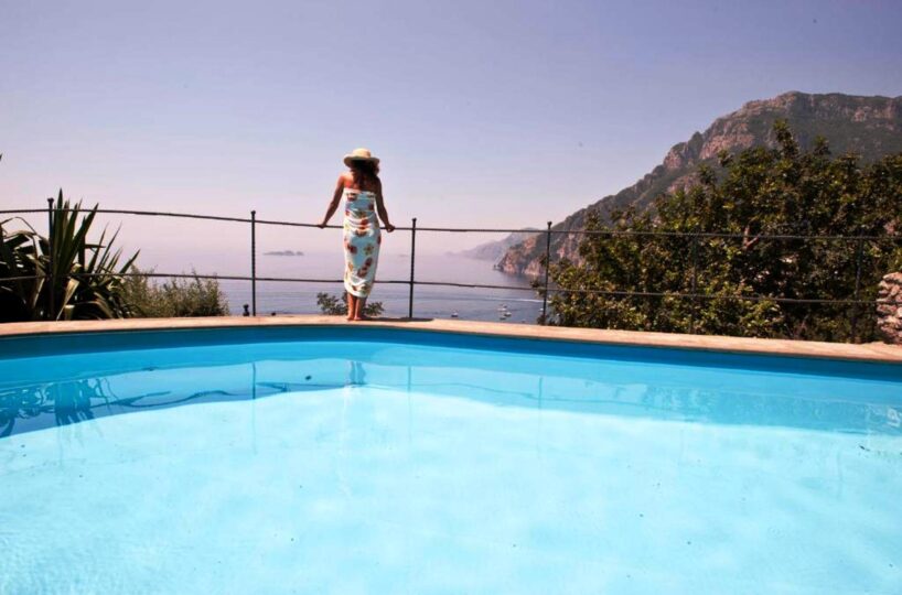 Positano villa with private swimming pool and 6 bedrooms for rent pool
