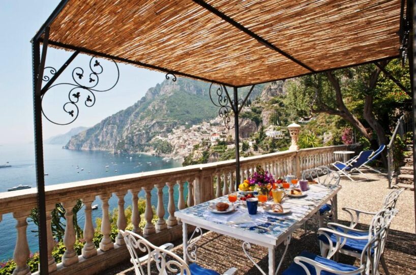 Positano villa with private swimming pool and 6 bedrooms for rent teracce