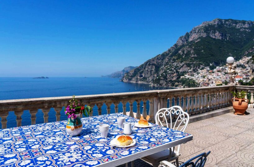 Positano villa with private swimming pool and 6 bedrooms for rent terrace
