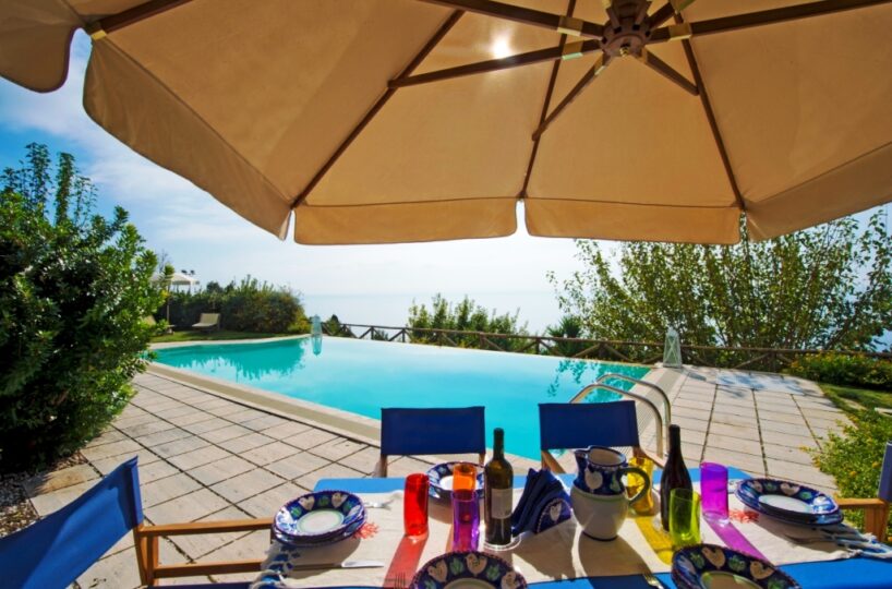 Praiano Villa rental with 7 bedroms 12 sleeps . swimming pool