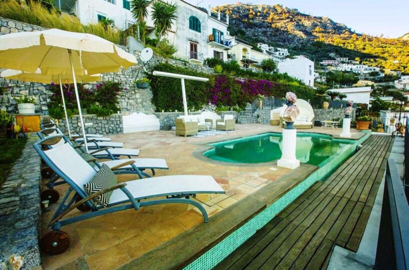 Praiano villa with pool 2 bedrooms swimming pool (9)