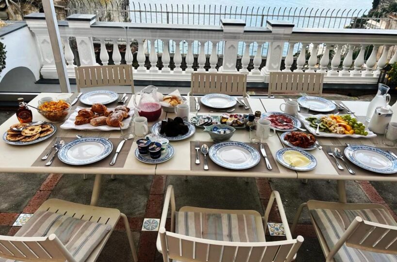Villa positano breakfast