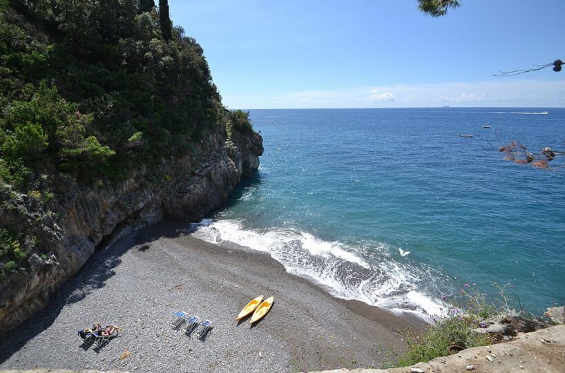 Villa with private beach and pool in Positano