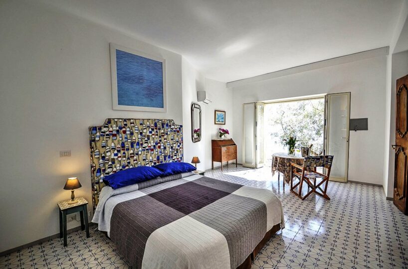 Villa with private beach and pool in Positano bedroom 1