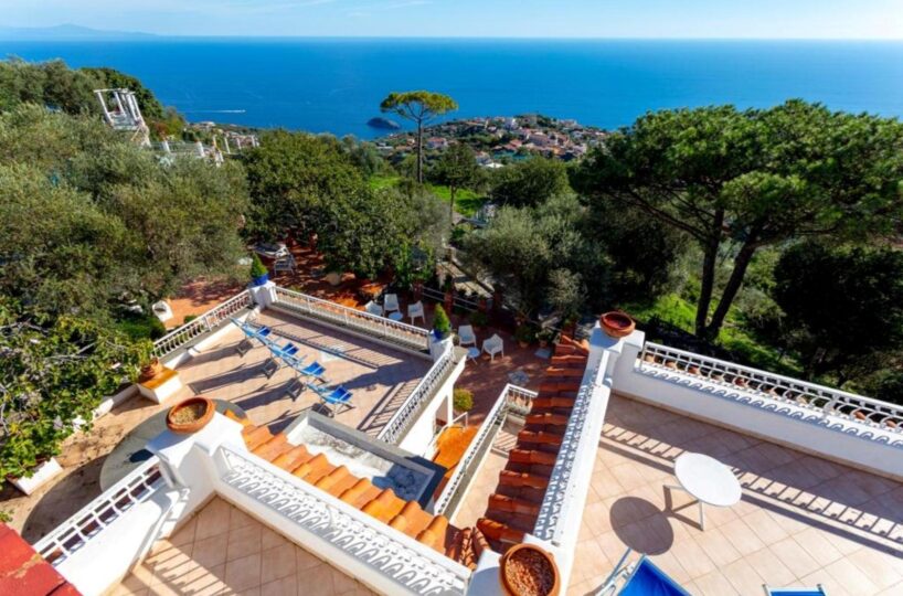 Amalf coast villa 6 bedrooms large pool Terrazzi dall'alto