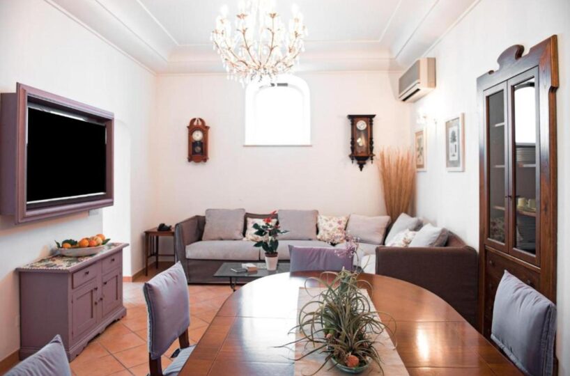 Positano Villas rental with pools Montepertuso living room