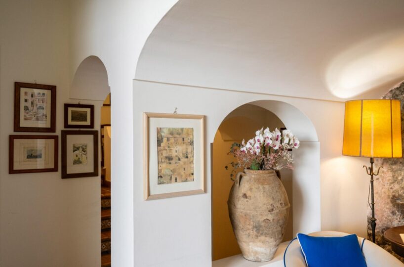 Positano villa with heated pool in center 4 bedrooms 8 sleeps (12)