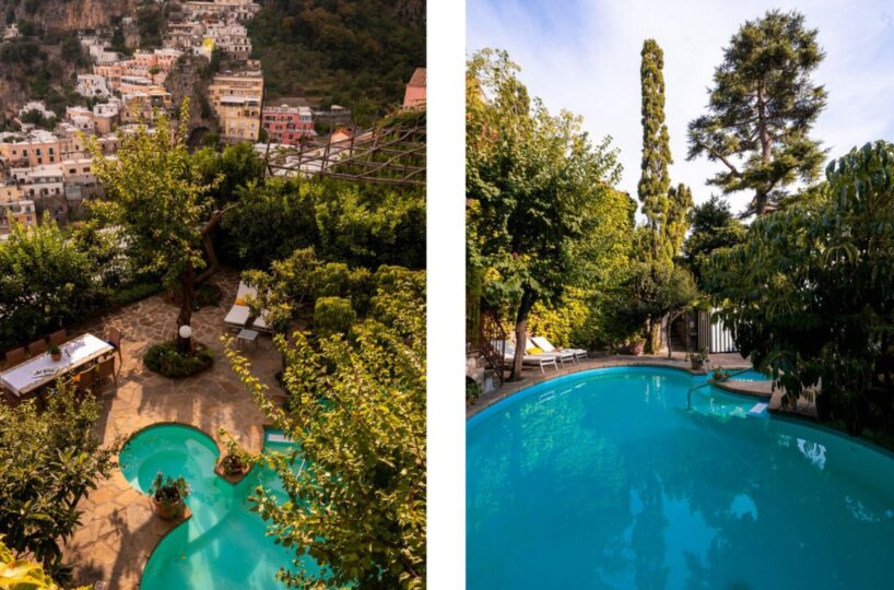 Positano villa with heated pool in center 4 bedrooms 8 sleeps (24)