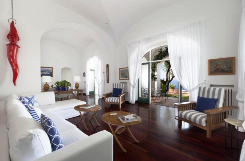 Positano villa with private beach .......