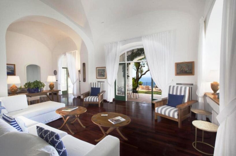 Positano villa with private beach .....