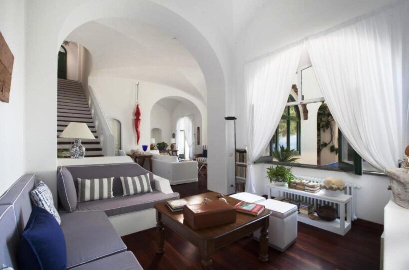 Positano villa with private beach ...